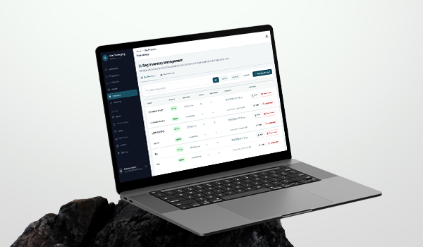Dashboard on Laptop