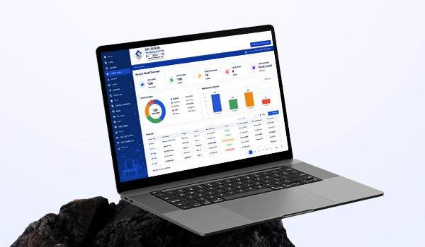 Dashboard on Laptop