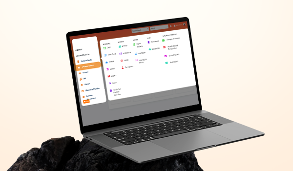 Dashboard on Laptop