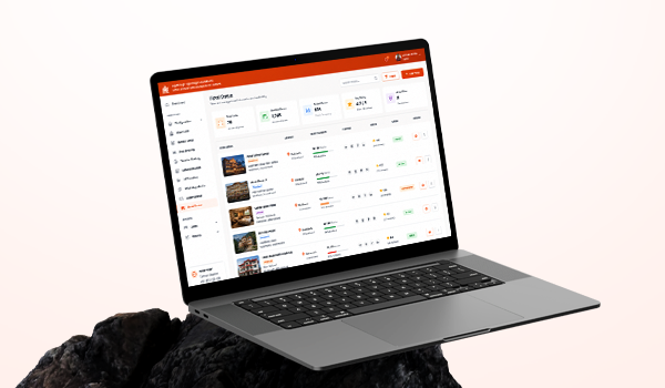 Dashboard on Laptop